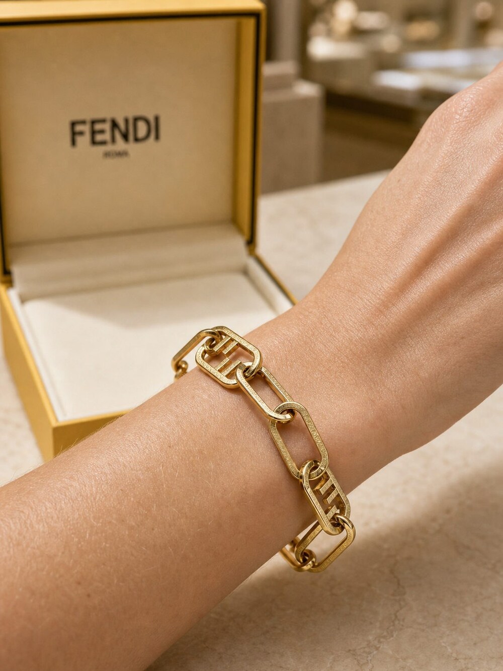 Fendi Modern Designer Bracelet Style 9 | New with Box - Picture 8 of 9